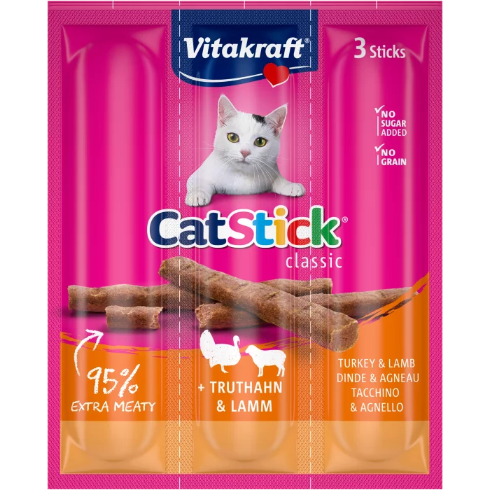 Vitakraft Cat Stick Mini - Turkey & Lamb
