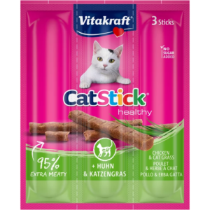 Vitakraft Cat Stick Mini - Chicken & Cat Grass