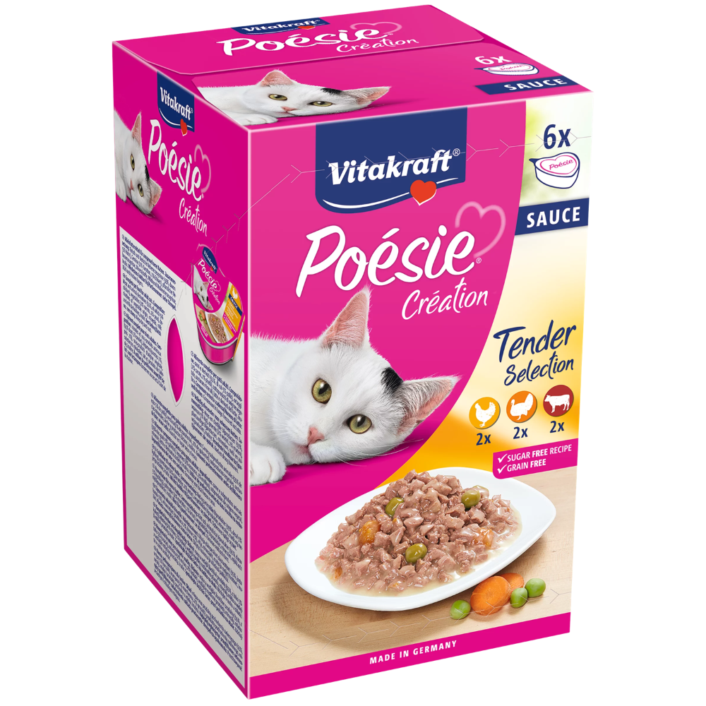 04008239350855_C1L1_s03_2 Vitakraft Poésie Création in sauce multipack Cat Wet Food - Shaking Tails