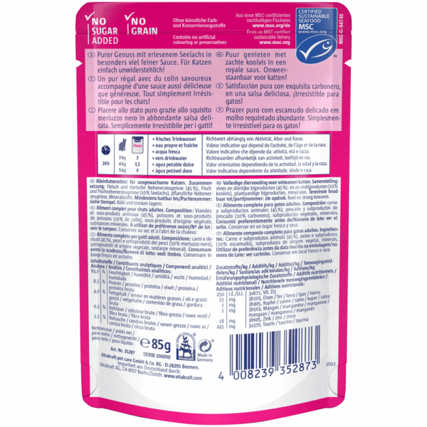 Vitakraft Poésie Délice Cat Wet Food - Pollock in sauce
