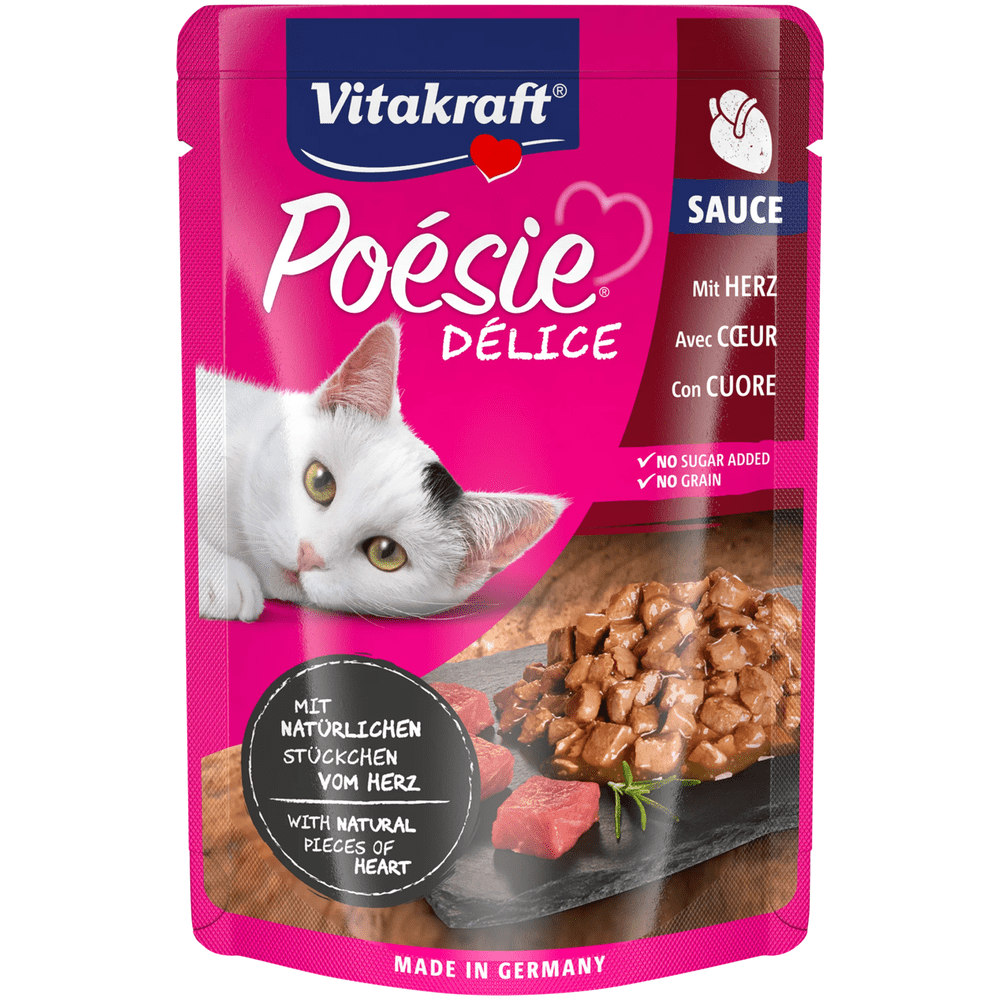 04008239352897_C1L1_s03_2 Vitakraft Poésie Délice Cat Wet Food - Heart in sauce - Shaking Tails