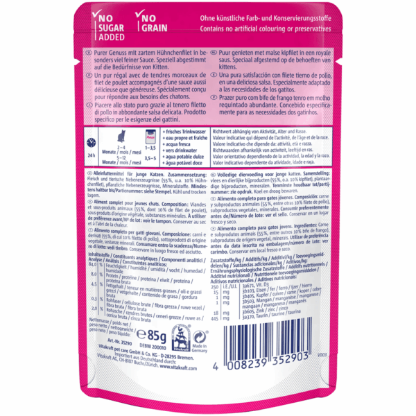 Vitakraft Poésie Délice Junior Cat Wet Food - Chicken Fillet