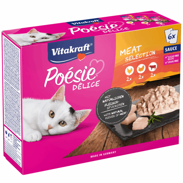 Vitakraft Poésie Délice in Sauce Multipack Cat Wet Food - Meat