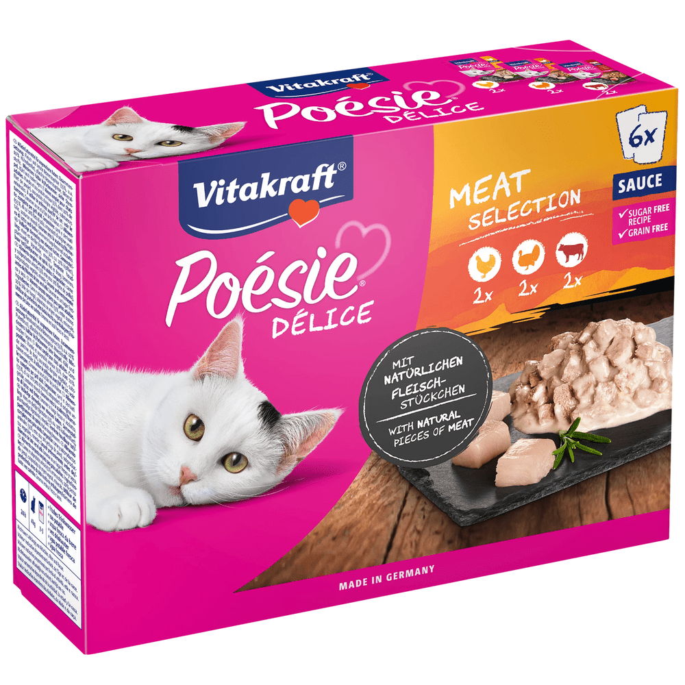 04008239352941_C1L1_s02_2 Vitakraft Poésie Délice in Sauce Multipack Cat Wet Food - Meat - Shaking Tails