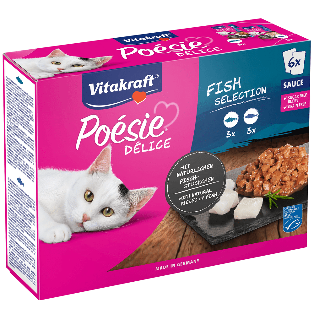 04008239352958_C1L1_s02_2 Vitakraft Poésie Délice in sauce Multipack Cat Wet Food - Fish - Shaking Tails