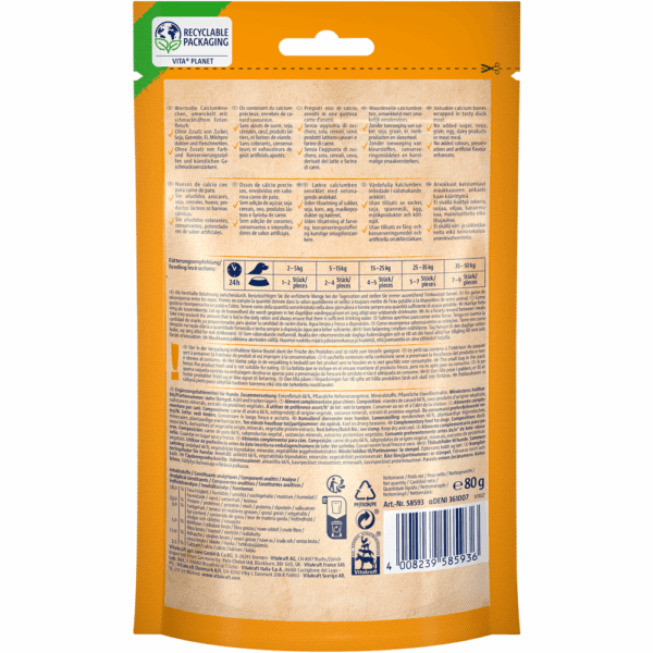 Vitakraft BONAS Calcium Bones Dog Treat - Duck Meat