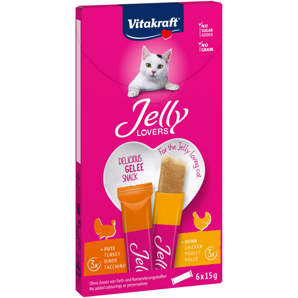 Vitakraft Jelly Lovers Cat Snack - Chicken and Turkey - Shaking Tails
