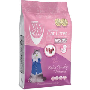 VanCat Baby Powder Perfumed Clumping Cat Litter - Shaking Tails