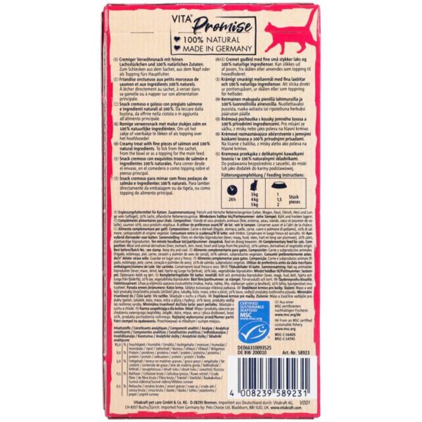 Vitakraft Vita Naturals Liquid Cat Snack - Salmon