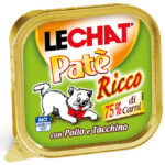 LeChat Adult Paté Ricco with Chicken and Turkey Cat Wet Food