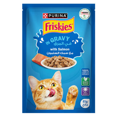 Purina FRISKIES Salmon in Gravy Wet Cat Food