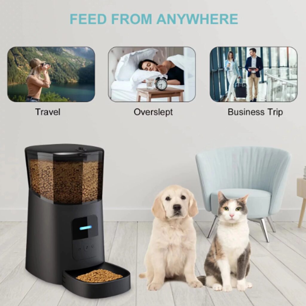 Wi-Fi Enabled Automatic Pet Feeder - Shaking Tails