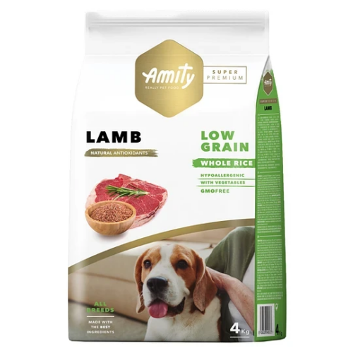 Amity Super Premium Adult Dog Dry Food - Lamb - Shaking Tails