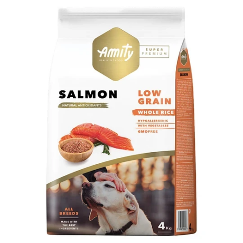 Amity Super Premium Adult Dog Dry Food - Salmon - Shaking Tails