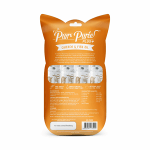 Kit Cat Purr Puree Plus+ Chicken & Fish Oil (Skin & Coat) - Shaking Tails