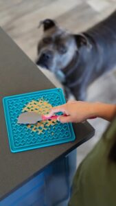 Silicone Pet Licking Mat for Stress Relief and Fun - Shaking Tails