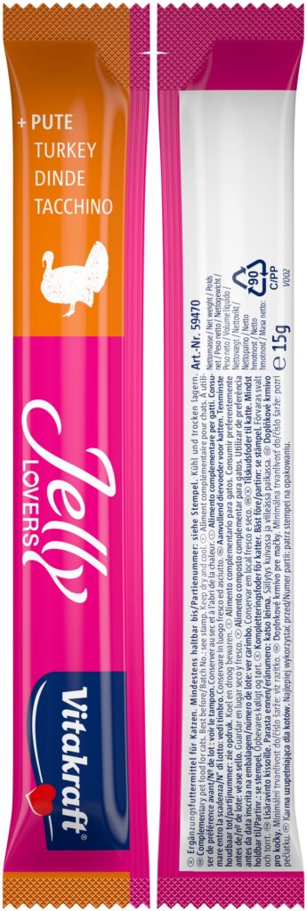 Vitakraft Jelly Lovers Cat Snack - Chicken and Turkey - Shaking Tails