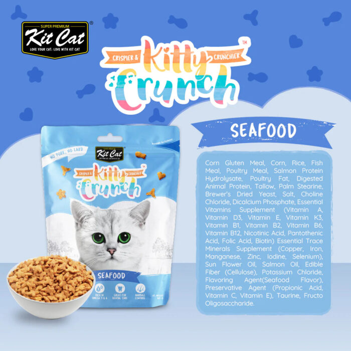 Kit Cat Kitty Crunch Seafood Flavor