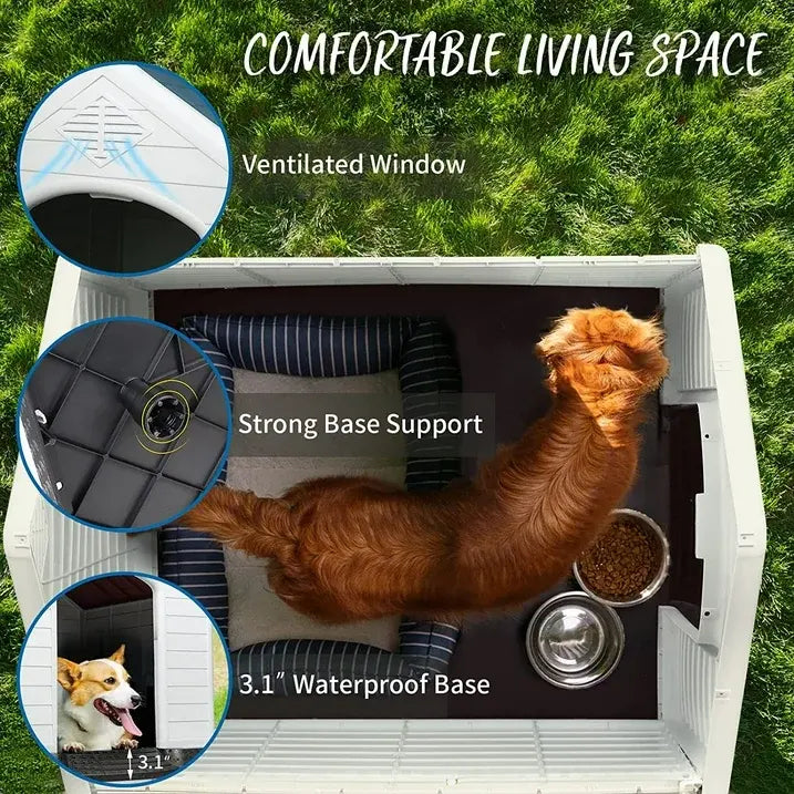Dog Premium Outdoor House - Shaking Tails