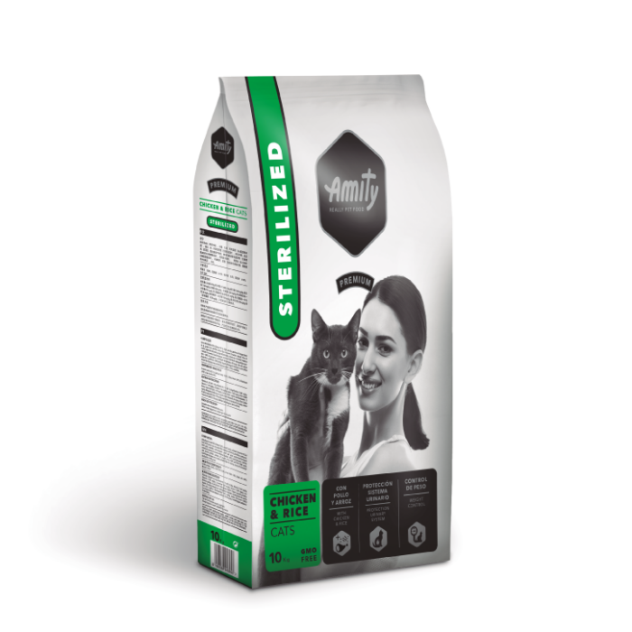 Amity Premium Adult Cat Sterilized Dry Food - Chicken & Rice