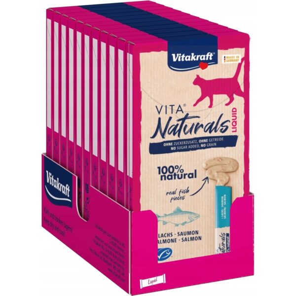 Vitakraft Vita Naturals Liquid Cat Snack - Salmon