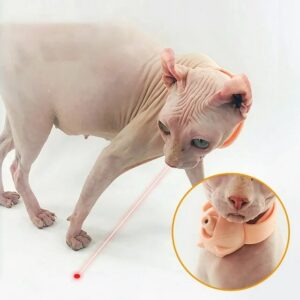Cat Collar with Laser Toy and Built-in LED for Active Play