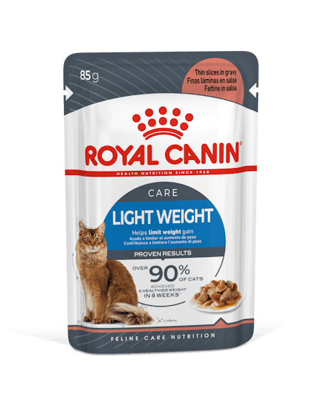 fcn22-light-weight-care-gravy-packshot-pouch-b1 Royal Canin - Wet Lightweight Care Gravy Cat Food - Shaking Tails