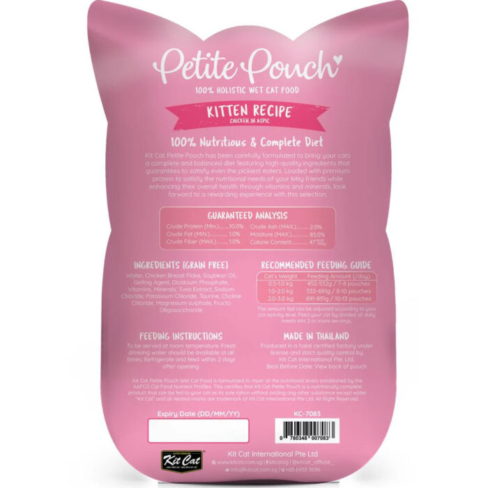 Kit Cat Petite Pouch - Kitten Chicken