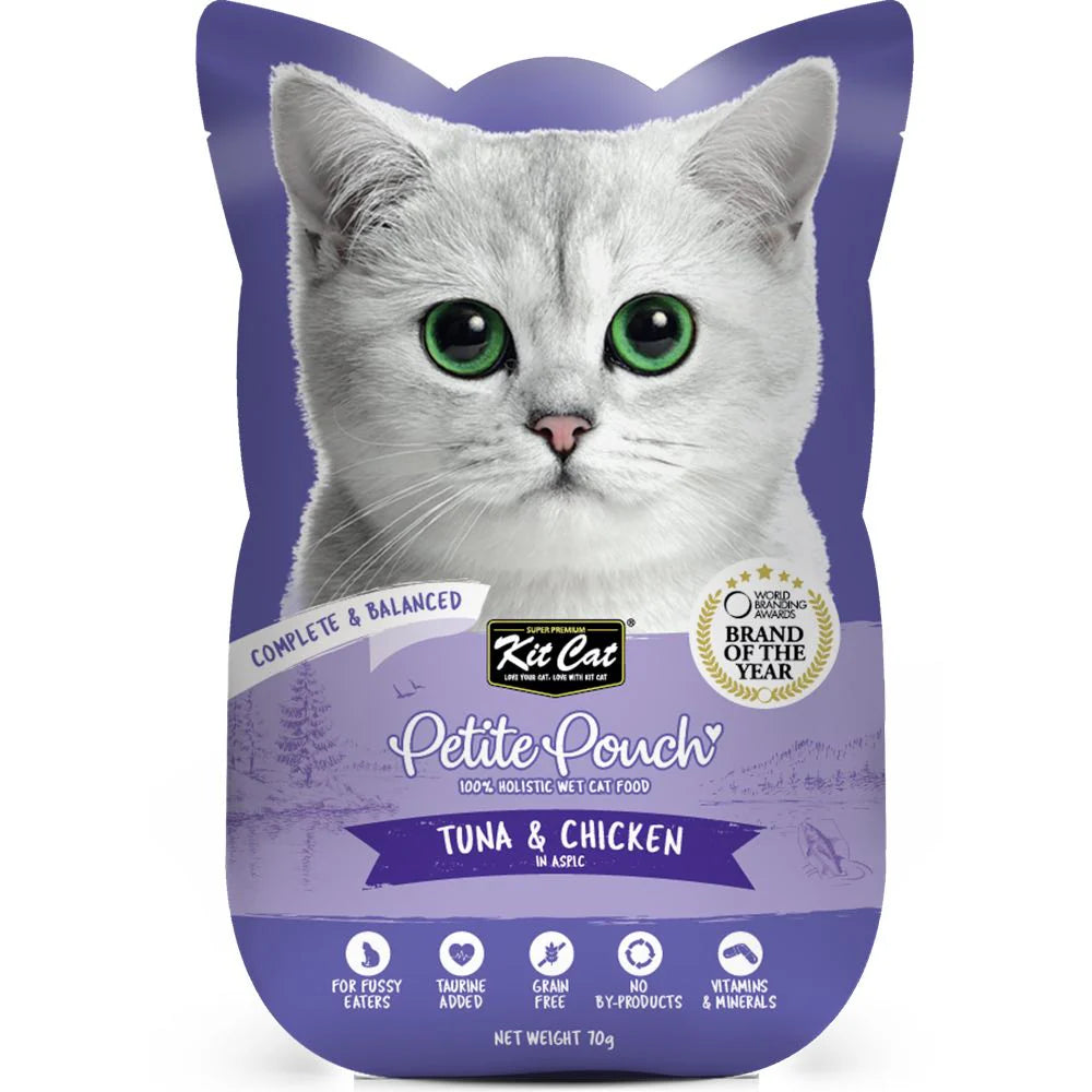Kit Cat Petite Pouch - Chicken and Tuna - Shaking Tails