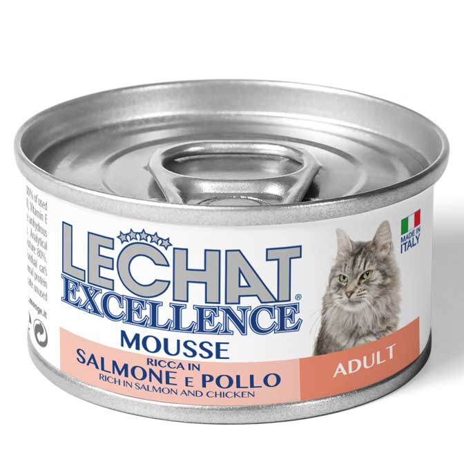 lechat_excellence_gatto_umido_mousse_ricca_in_salmone_e_pollo_adult LeChat Excellence Mousse Adult Rich in Salmon and Chicken - Shaking Tails