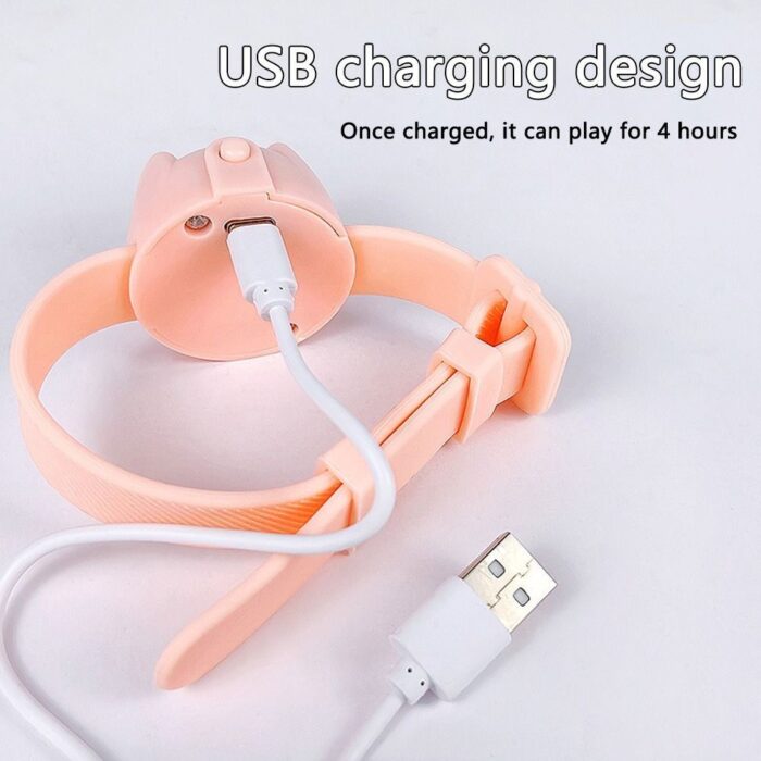Cat Collar with Laser Toy and Built-in LED for Active Play