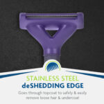 FURminator deShedding Tool – Medium/Large Short-Hair Cats | Reduces Shedding - Shaking Tails