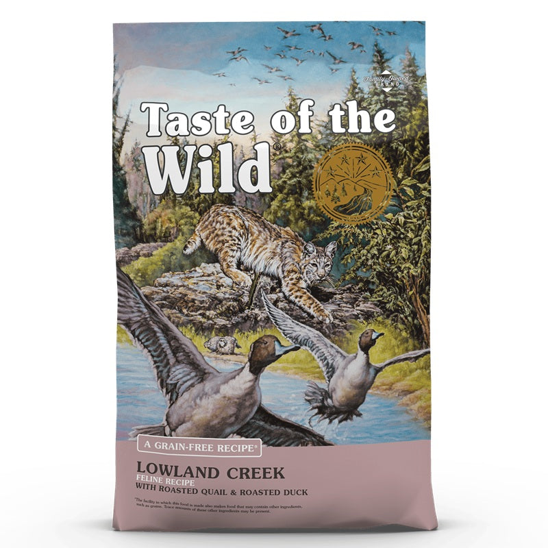 shakingTails_Taste-Of-The-Wild-Lowland-Creek-Feline-Recipe-with-Roasted-Quail-Roasted-Duck-42991250899239 Taste Of The Wild - Lowland Creek Feline Recipe with Roasted Quail & Roasted Duck - Shaking Tails