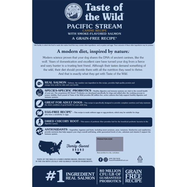 Taste Of The Wild - Pacific Stream Canine Recipe with Smoke-Flavored Salmon