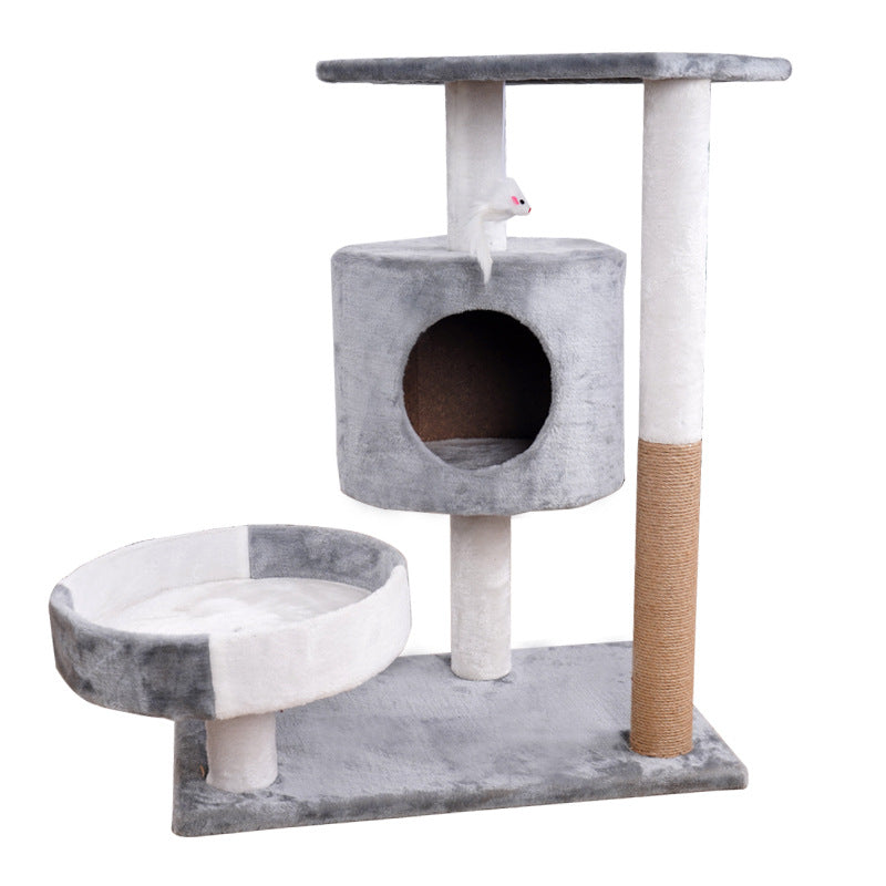 shakingTails_catTree_55cm1 Small Cat Tree Scratcher with Sisal post - Image 1