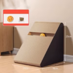 Vertical Triangle Cat Scratcher with Ball