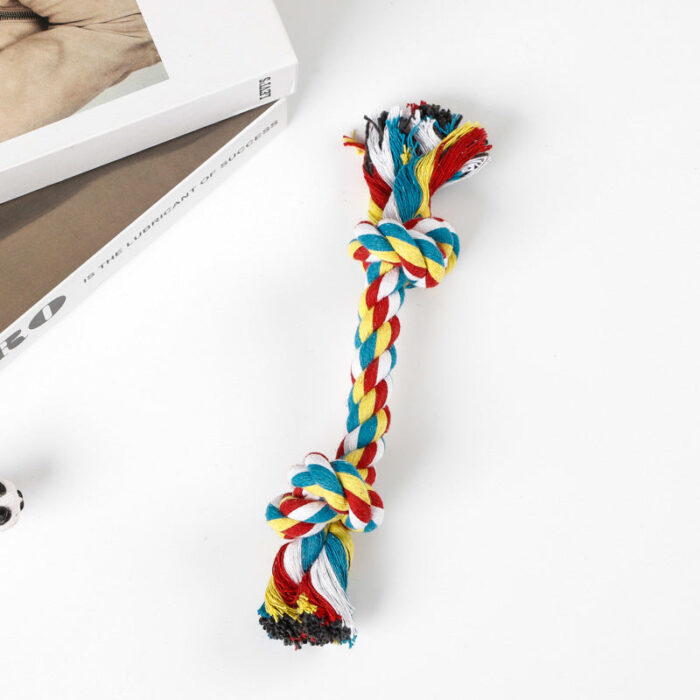 Durable Cotton Rope Toy with 2 Knots for Dog