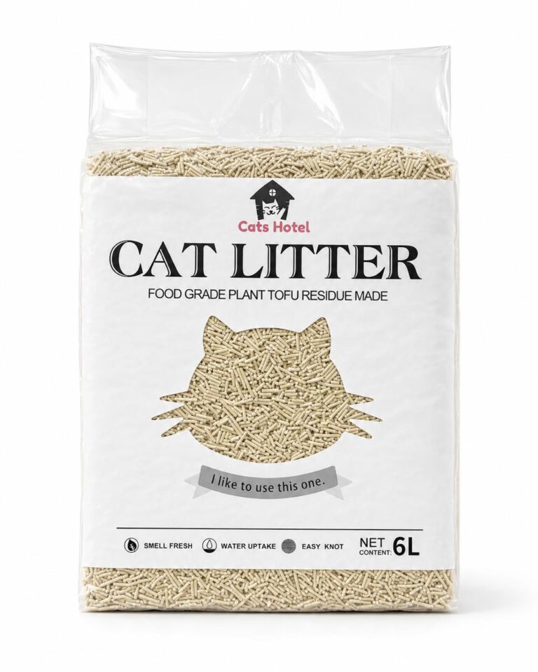 Natural Plant-Based Tofu Cat Litter – 6L