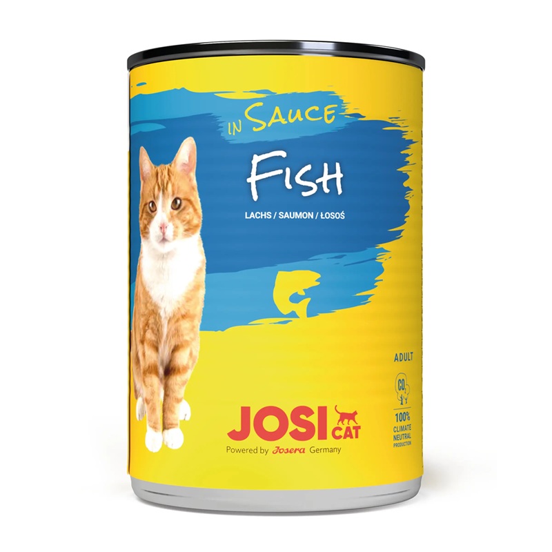 4032254774150_Katze_JosiCat_3x4_Fish_in_Sauce_415g_frontal JOSICAT FISH IN SAUCE