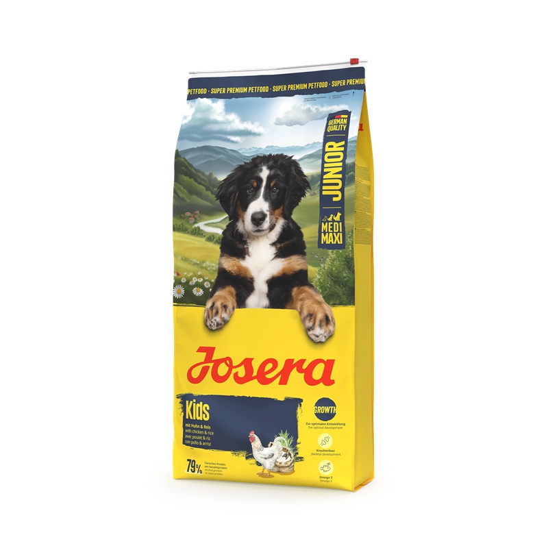 4032254786368_Hund_Josera_MediMaxi_Junior_Kids_12kg_Sorte Josera Kids Puppy Food