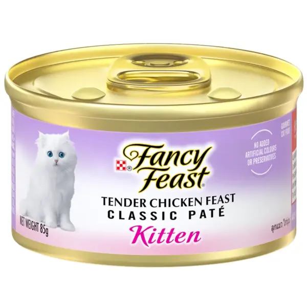 Purina FANCY FEAST Classic Pate Kitten Tender Chicken Feast Gourmet Cat Food