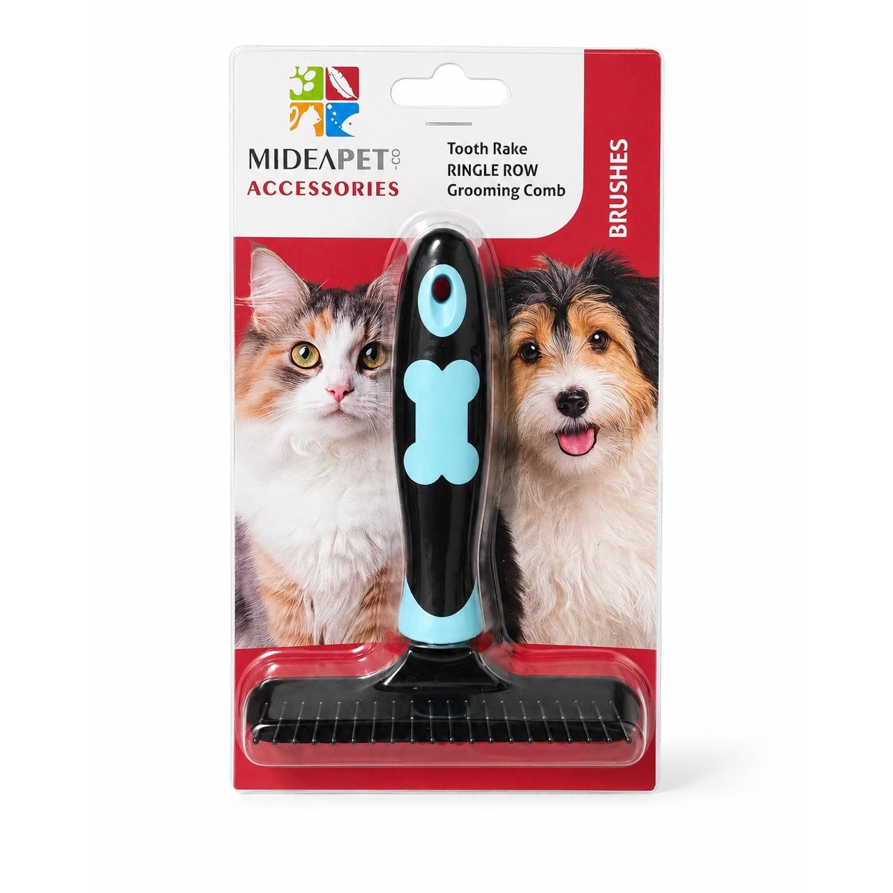 shakingtails_toothRakeSingleRowGroomingComb Tooth Rake Single Row Grooming Comb