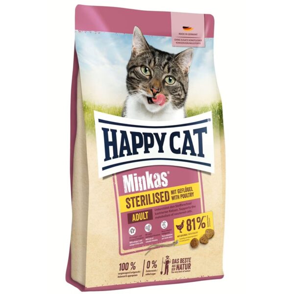 Happy Cat - Minkas Sterilised Poultry Dry Cat Food