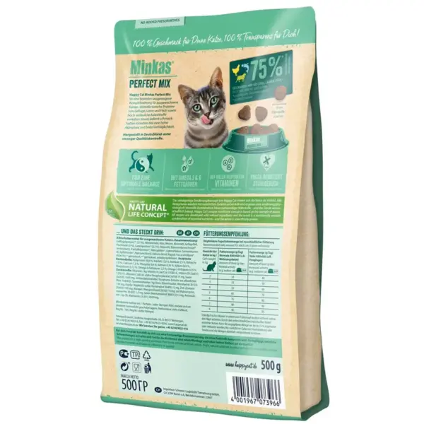 Happy Cat - Minkas Perfect Mix Poultry, Fish & Lamb Adult Dry Cat Food