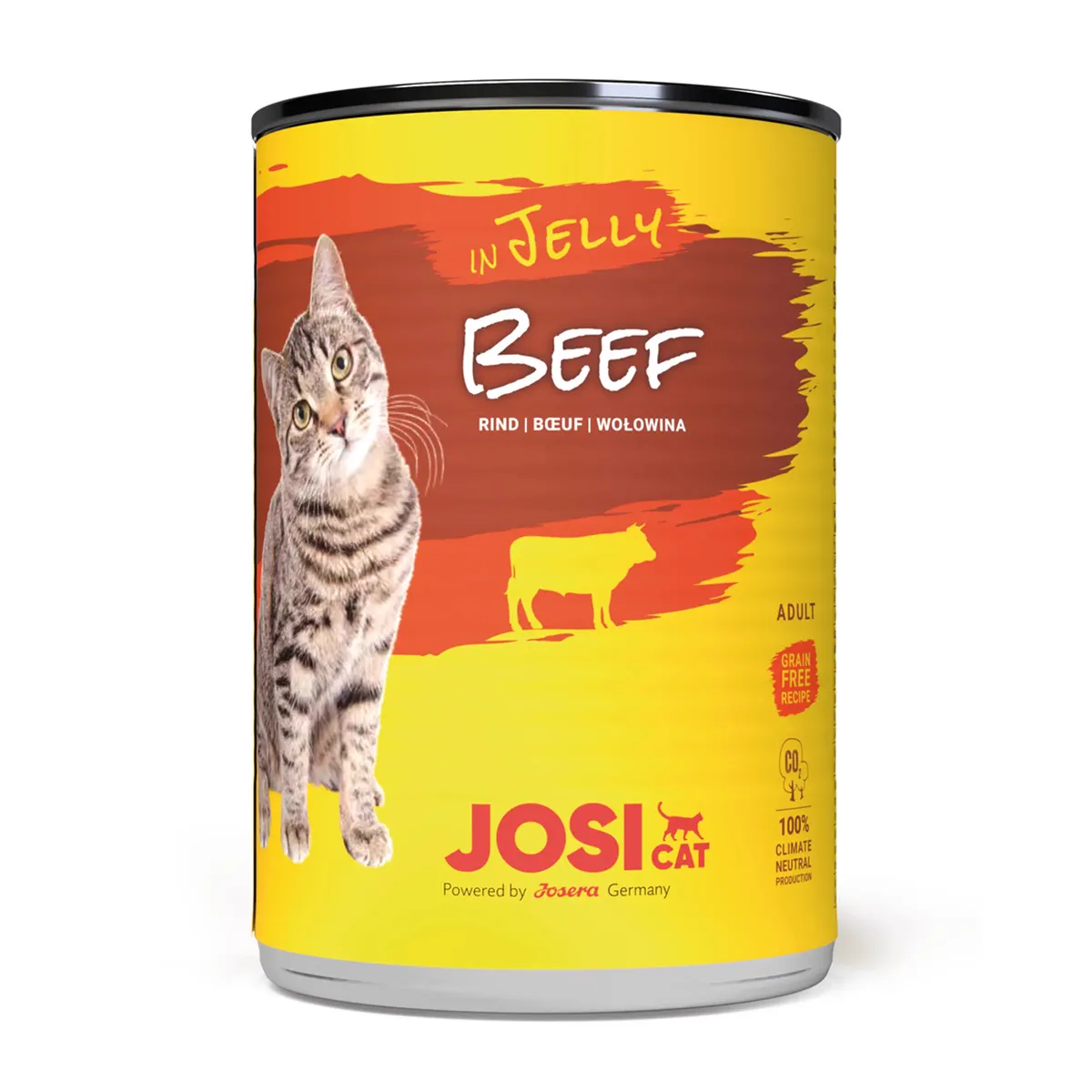 4032254774112_Katze_JosiCat_3x4_Beef_in_Jelly_400g_frontal JosiCat Beef in Jelly Grain-Free Adult Wet Cat Food